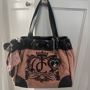 Juicy Couture Daydreamer Tote Bag Pink Brown